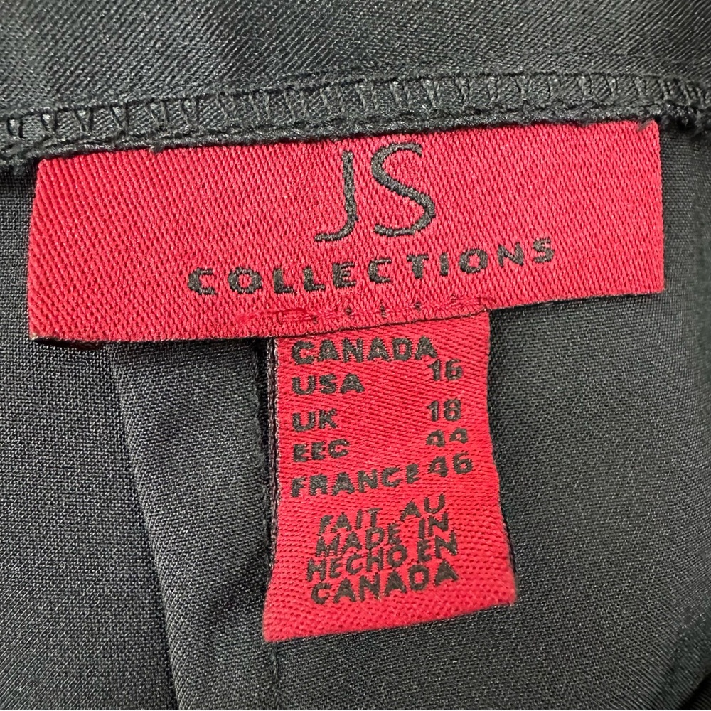 JS Collections Black Satin Maxi Skirt - Picture 9 of 11